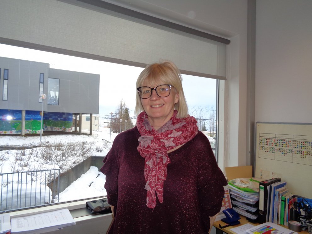 Lísu Björk finnst leiðinlegast þegar aðal hurð skólans er læst.