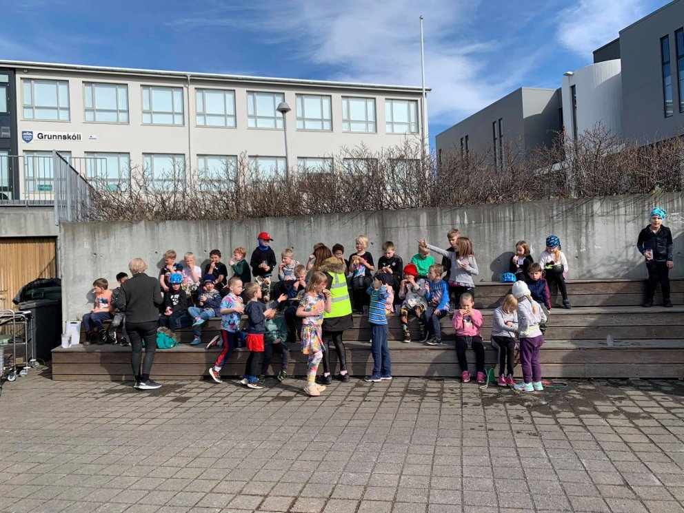 Hressing úti í góða veðrinu