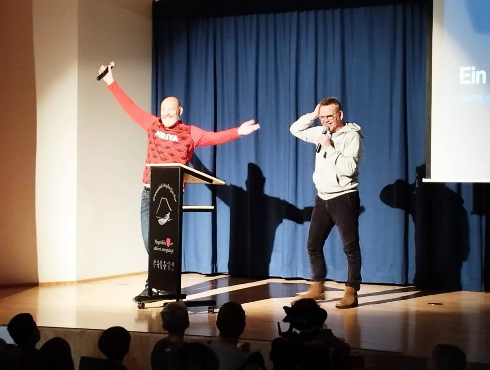 Gunni og Felix fóru á kostum