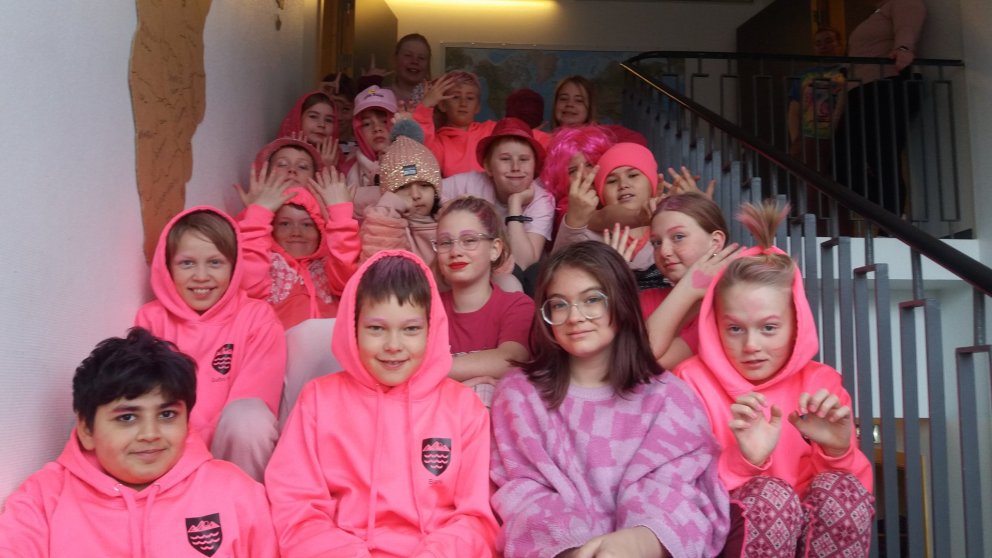 6. bekkur á bleikum degi