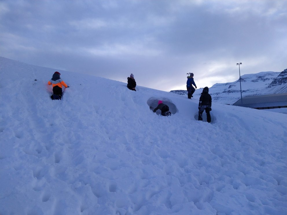 Snjórinn er skemmtilegur en kaldur