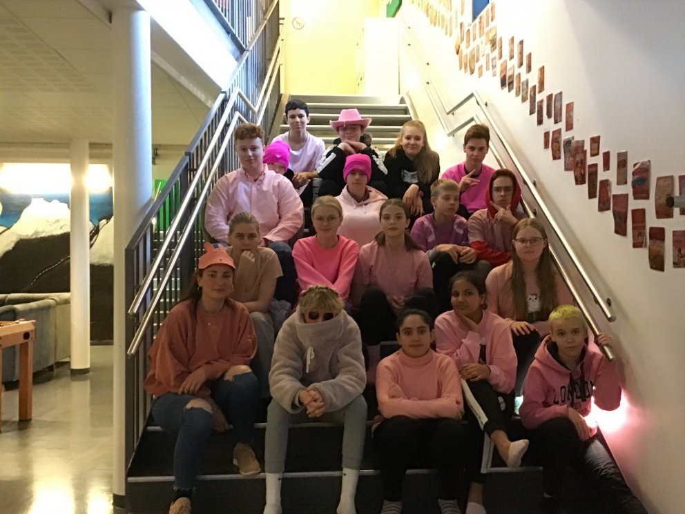 9. bekkur á bleikum degi