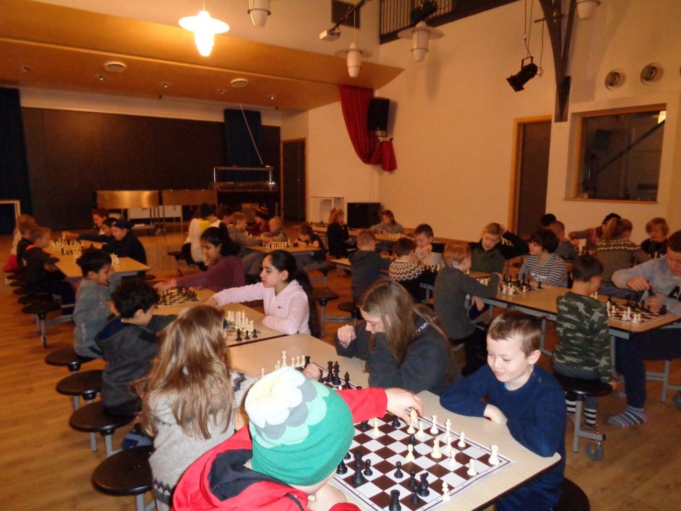 Myndin er tekin á skákdeginum 2019