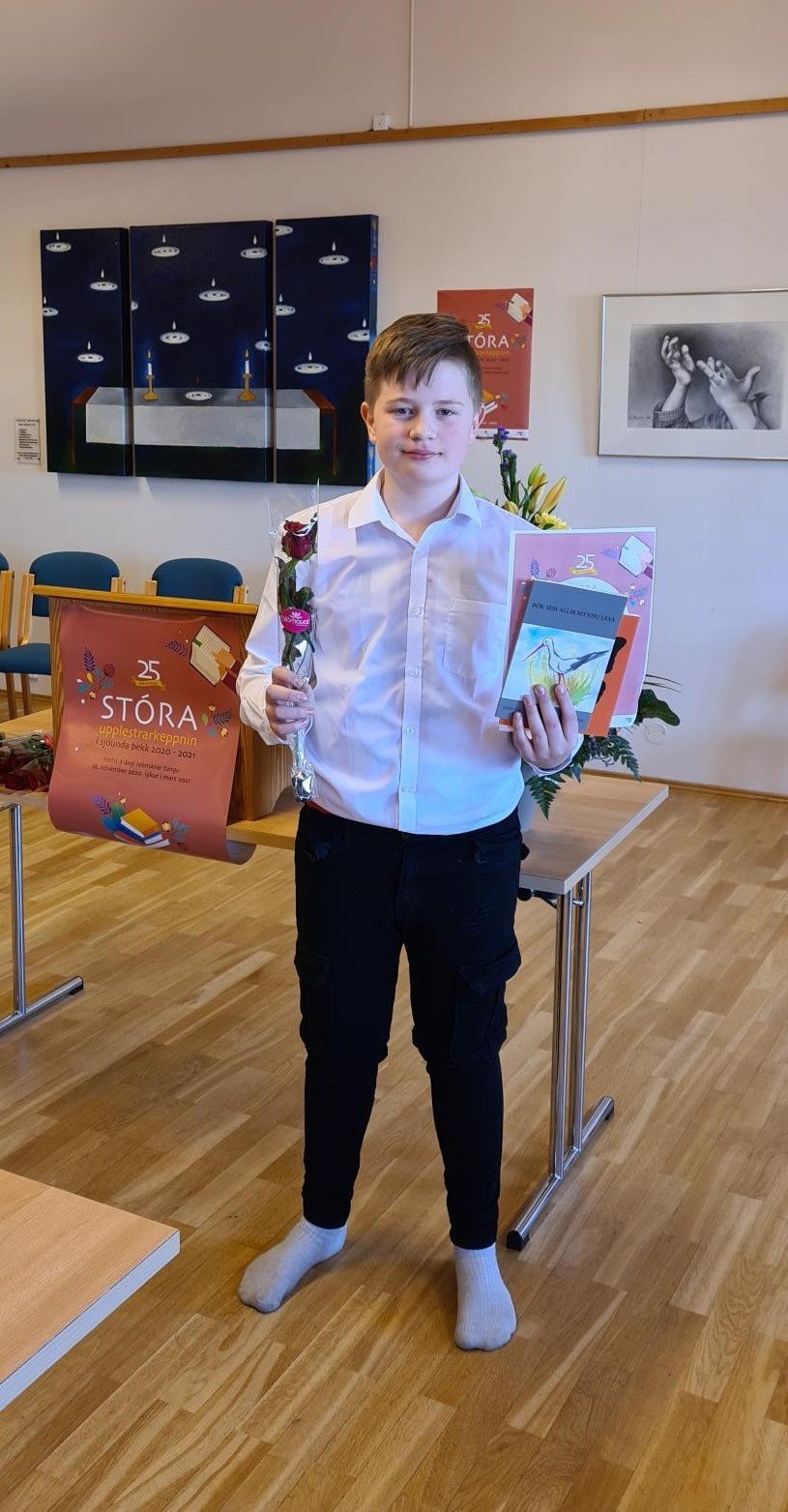 Bergþór Flóki sem varð í 3. sæti.