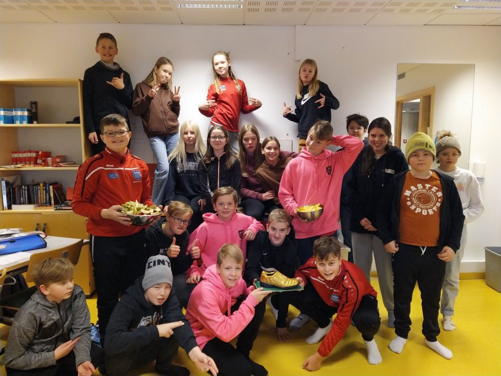 7. bekkur með Gullskóinn