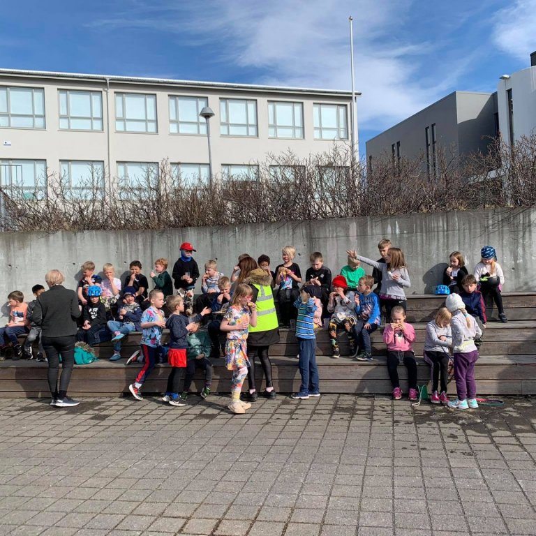 Hressing úti í góða veðrinu