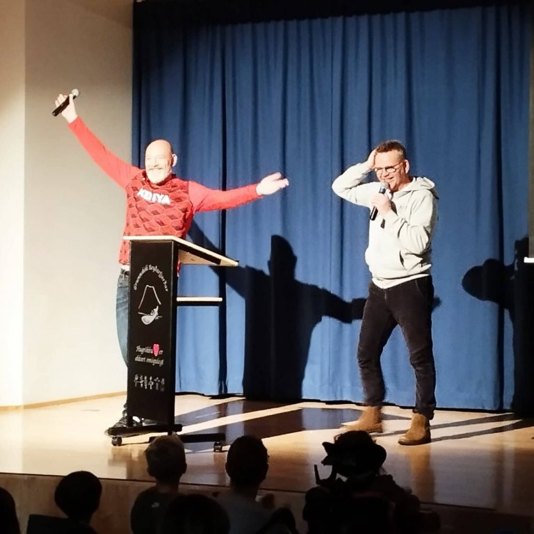 Gunni og Felix fóru á kostum