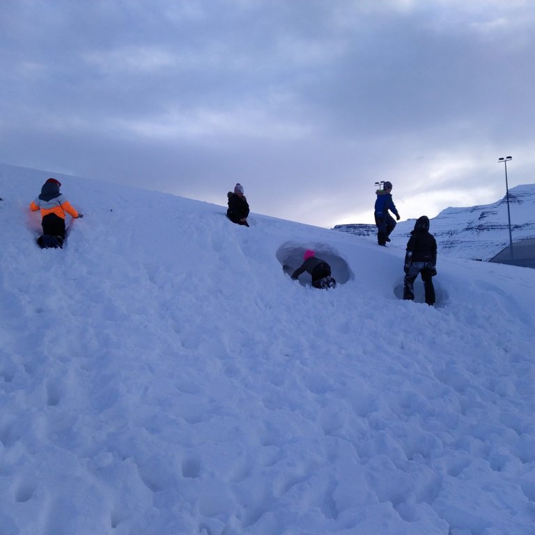 Snjórinn er skemmtilegur en kaldur