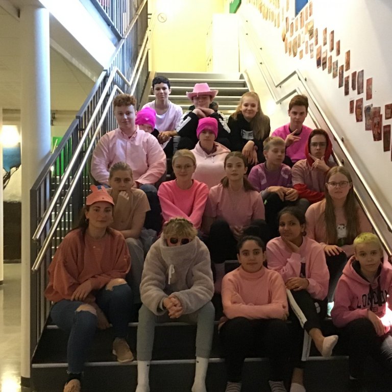 9. bekkur á bleikum degi