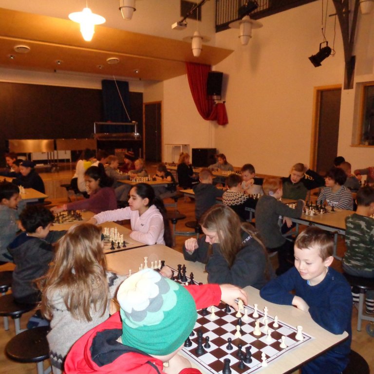 Myndin er tekin á skákdeginum 2019