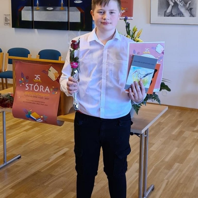 Bergþór Flóki sem varð í 3. sæti.